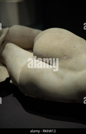 Ermafroditi a pelo dal I secolo a.c. nel Museo Nazionale Romano a Roma Foto Stock