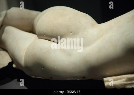 Ermafroditi a pelo dal I secolo a.c. nel Museo Nazionale Romano a Roma Foto Stock