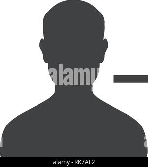 Eliminare l'utente, membro icona vettore. Avatar umano Illustrazione Vettoriale