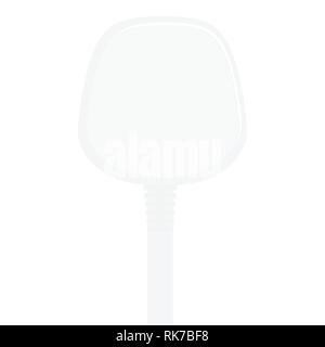 Bianco elettrico presa uk illustrazione vettoriale. Plug-in. Icona di collegamento Illustrazione Vettoriale