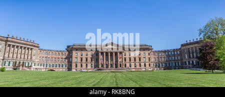 Il panorama del castello di Wilhelmshohe a Kassel in Germania Foto Stock