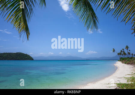 Spiaggia perfetta su Philippine Island Hopping Tour - Bonbon, Romblon - Filippine Foto Stock