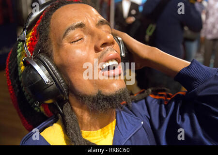 Bob Marley in Madame Tussauds di Londra Foto Stock