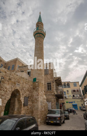 Moschea nella città vecchia di Acri, Israele Foto Stock