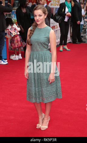 Izzy Meikle-Small assiste Pudsey il cane: Il film Premiere mondiale a La Vue Cinema nel quadrato di Leicester, Londra Foto Stock