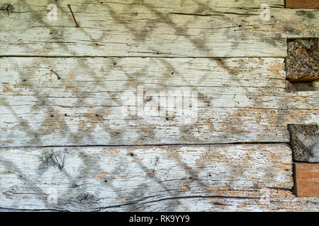 Sfondo di legno e schema di legno vecchio per lo spazio e la texture. Foto Stock