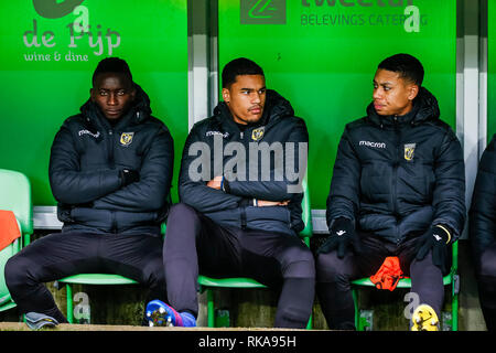GRONINGEN , 10-02-2019 , Euroborg , olandese Eredivisie Stagione 2018 / 2019 , Banco durante la partita FC Groningen - Vitesse. Foto Stock