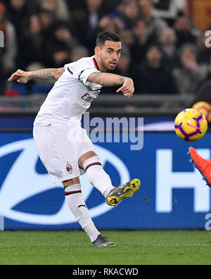 Foto di Fabrizio Corradetti 03 febbraio 2019 Roma, Italia sport calcio Roma vs Milano - Campionato di calcio di Serie A TIM 2018/2019 - Stadio Olimpico. Nella foto: Suso Foto Fabrizio Corradetti Febbraio 03, 2019 Roma, Italia sport Calcio Roma vs Milano - Italian Football Championship League A TIM 2018/2019 - Olimpico. Nel pic: Suso Foto Stock