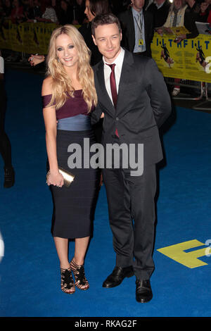 "Filth" - Londra Premiere, tappeto rosso arrivi Joanne Froggatt e James McAvoy arriva Foto Stock