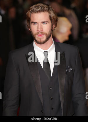 10 novembre 2014 - "la fame di giochi: Mockingjay parte 1' Premiere Mondiale Liam Hemsworth arriva per la prima mondiale della fame giochi: Mockingjay Par Foto Stock