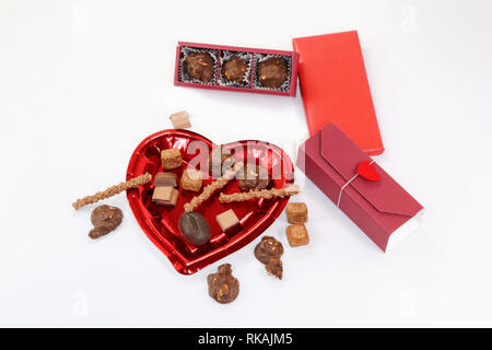 Fatto a mano il cioccolato Foto Stock