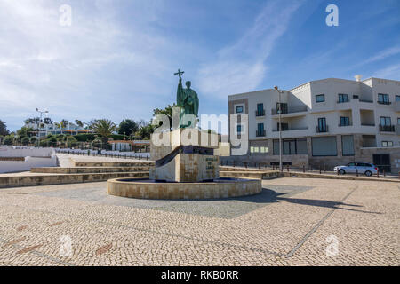 Monumento alla Portugueses San Goncalo a Lagos il Patrono dei pescatori in Lagos Algarve Portogallo Foto Stock