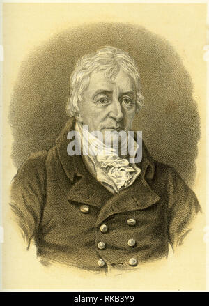 Incisione di Henry Grattan (1746 - 1820), uomo politico irlandese e membro della Irish House of Commons, che si è battuto per la libertà legislativa per il parlamento irlandese. Foto Stock