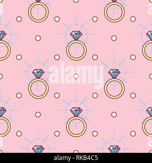 Vector pattern seamless piccola principessa arte della carta Illustrazione Vettoriale