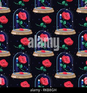 Vector cartoon seamless pattern carino clip art Illustrazione Vettoriale