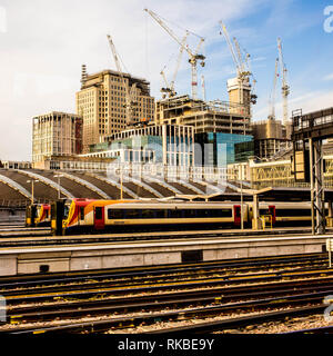 Stazione ferroviaria di Waterloo Londra sud Foto Stock