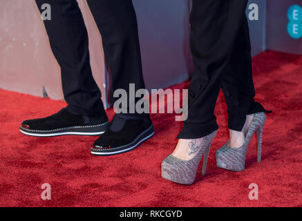 Londra, Regno Unito. 10 Febbraio, 2019. Roger Taylor e Sarina Taylor assiste l'EE British Academy Film Awards presso la Royal Albert Hall di Londra, Inghilterra il 10 febbraio 2019 Credit: Gary Mitchell, GMP Media/Alamy Live News Foto Stock