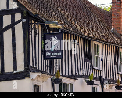 DEDHAM ESSEX, Regno Unito - 13 GIUGNO 2018: Il Marlborough Pub nel villaggio Foto Stock