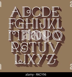 Script Font Typeface artigianalmente vettore manoscritta etichetta design alfabeto chiamato vintage selvaggio west Illustrazione Vettoriale