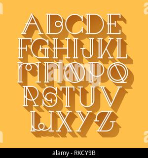 Script Font Typeface artigianalmente vettore manoscritta etichetta design alfabeto chiamato vintage selvaggio west Illustrazione Vettoriale