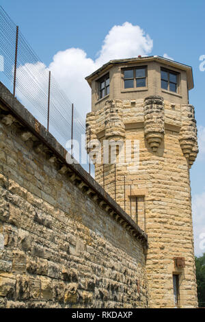 Il vecchio carcere abbandonato/carcere in Illinois, Stati Uniti d'America. Foto Stock