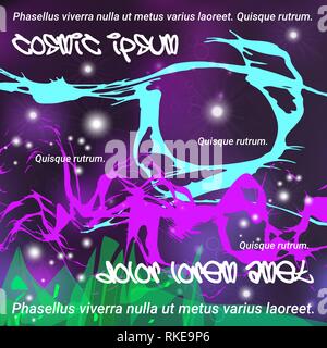 Abstract liquido colorato colori sfondo per poster design. Fluido elementi a gradiente per banner, logo, brochure, poster di modelli in stile astratto. Illustrazione Vettoriale