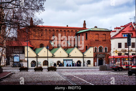 Cracovia in Polonia - 2 Gennaio 2019: Vecchia Sinagoga di Kazimierz, il vecchio quartiere ebraico di Cracovia, il principale centro culturale del polacco Jewr Foto Stock