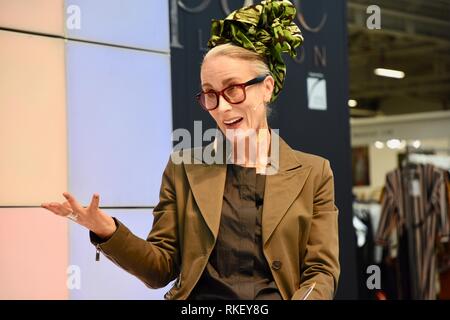 Xi Febbraio, 2019. Caryn Franklin MBE,discussione "Let's talk:Come voglio fashion per essere presentato a me"pura Londra, Olympia, London.UK Credit: Michael melia/Alamy Live News Foto Stock