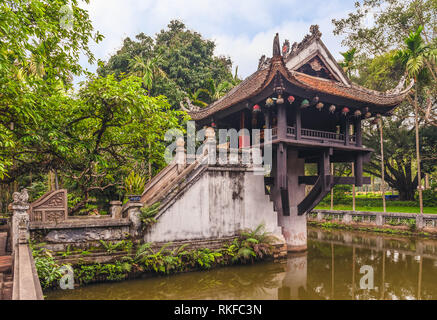 Pagoda su un pilastro ad Hanoi, Vietnam Foto Stock