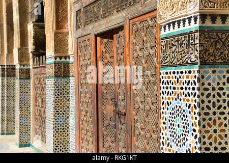 Bou Inania madrasa, Medersa, Fez, Fès, Marocco Foto Stock