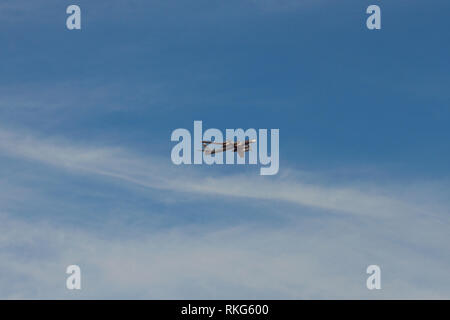 Kazan, Russia - Agosto 10, 2018: TU-95MC "sopportare" piano in cielo Foto Stock