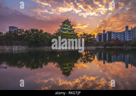 Il Castello di Hiroshima Carp (Castello) a Hiroshima, Giappone Foto Stock