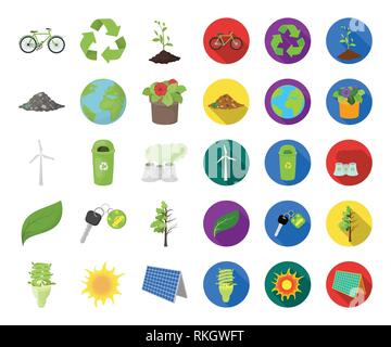 Atmosfera,bicicletta,bio,può,auto,cartoon,appartamento,pulito,pulizia,raccolta,design,asciutto,dump,terra,eco,,ecologico ecologia,l'energia,attrezzature,fiore, fluorescente,full,garbage,verde,mezza,icona,immagine,isolato,chiave,etichetta,lampada,foglie,nutrizione ambiente,pannello,impianto,l'inquinamento,pot,l'elaborazione,prodotto,riciclare,riciclare,impostare,segno, solare,germoglio,sun,il simbolo,tree,turbina,vettore,vento vettori vettore , Illustrazione Vettoriale