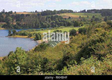 Il Cile, Lake District, Lago Llanquihue, paesaggio, paesaggio, Foto Stock