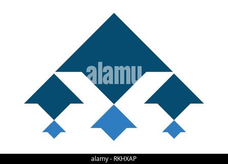 vettore icona logo freccia su Illustrazione Vettoriale