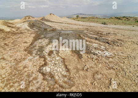 Takhti-Tepa vulcani di fango in Chachuna Managed Riserva Naturale, Georgia. Foto Stock