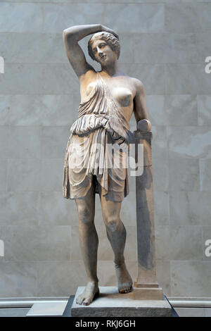 Copia romana. Statua di Amazzone ferita. 1a-2ND CE. Cpy di una statua greca, 450 BC. Il Met, NY, STATI UNITI D'AMERICA. Foto Stock