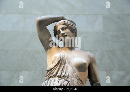 Copia romana. Statua di Amazzone ferita. 1a-2ND CE. Cpy di una statua greca, 450 BC. Il Met, NY, STATI UNITI D'AMERICA. Foto Stock