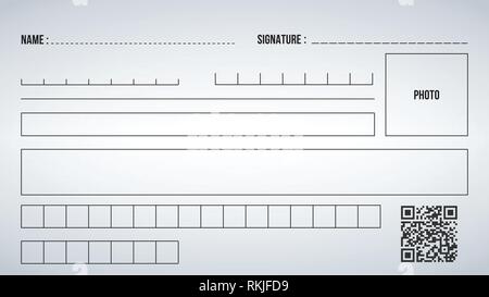 Set di vari stili grafici elementi geometrici per il modulo di domanda. Applicabile per cartelloni, brochure, poster, i coperchi e i banner. Illustra il vettore Illustrazione Vettoriale