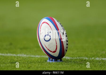 GILBERT pallone da rugby, Twickenham, Londra, Inghilterra Inghilterra V FRANCIA GUINNESS SEI NAZIONI 2019, 2019 Foto Stock