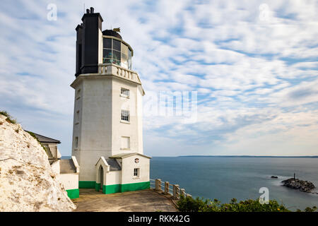 Il faro di St Anthony Head in Cornovaglia la penisola di Roseland. Foto Stock