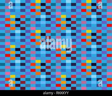 Abstract vivace piazza cube pattern sfondo, immagine EPS vettoriali10 Illustrazione Vettoriale