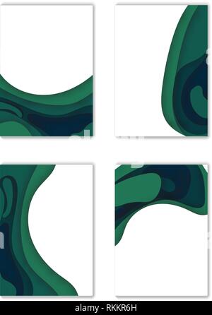 Moderno vettore modello per brochure, depliant Illustrazione Vettoriale