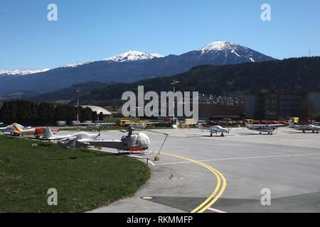 Aeroporto di Innsbruck, Austria Foto Stock
