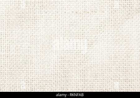 Hessian cilicio rustico o sacco di iuta di tessuto di sfondo di texture. Prodotti tessili per i chicchi di caffè. Foto Stock