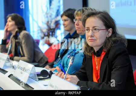 Carlota Besozzi, altoparlante, Giornata europea delle persone con disabilità, Commissione europea, Bruxelles, Belgoum Foto Stock