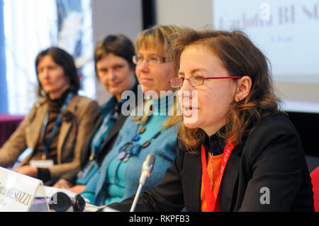 Carlota Besozzi, altoparlante, Giornata europea delle persone con disabilità, Commissione europea, Bruxelles, Belgoum Foto Stock