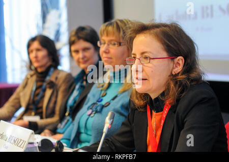 Carlota Besozzi, altoparlante, Giornata europea delle persone con disabilità, Commissione europea, Bruxelles, Belgoum Foto Stock