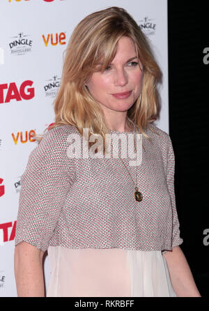 Eva Birthistle arriva al Gala-Screening di 'tag' a Vue, West End in Leicester Square Foto Stock