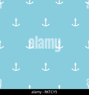 Sfondo di vela - seamless minimo motivo di ancoraggio texture. Illustrazione Vettoriale